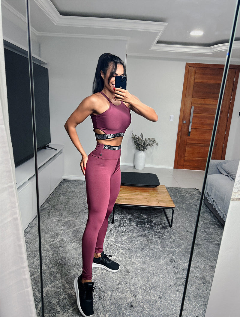 Conjunto Feminino Racy® | Cropped e Calça Legging