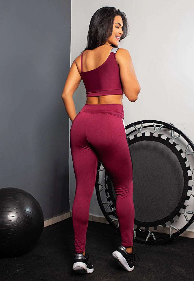 Conjunto Feminino LiveFit® | Cropped + Calça Legging com Bolso